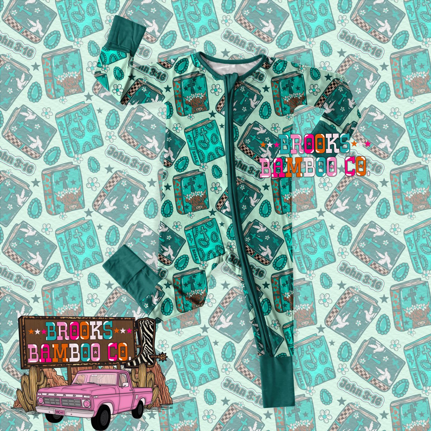 Turquoise and bibles